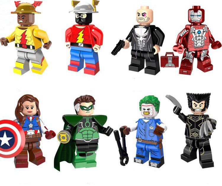 Dc Superhero Sets The Flash Iron Man Wolverine Minifigures Lego