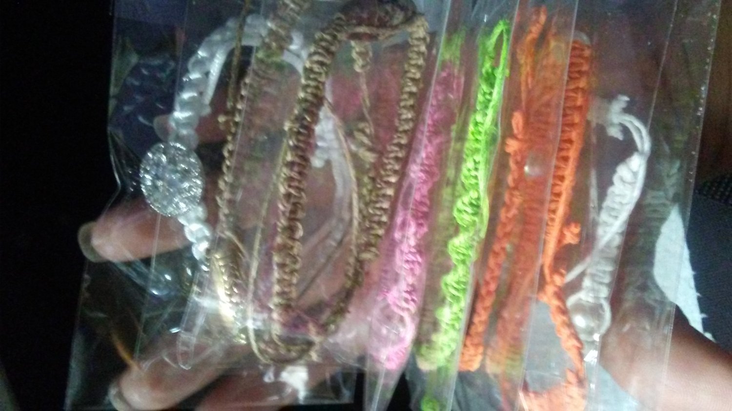Colorful hemp bracelet
