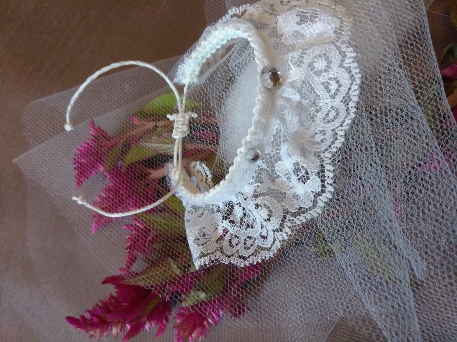 White wedding Bracelet