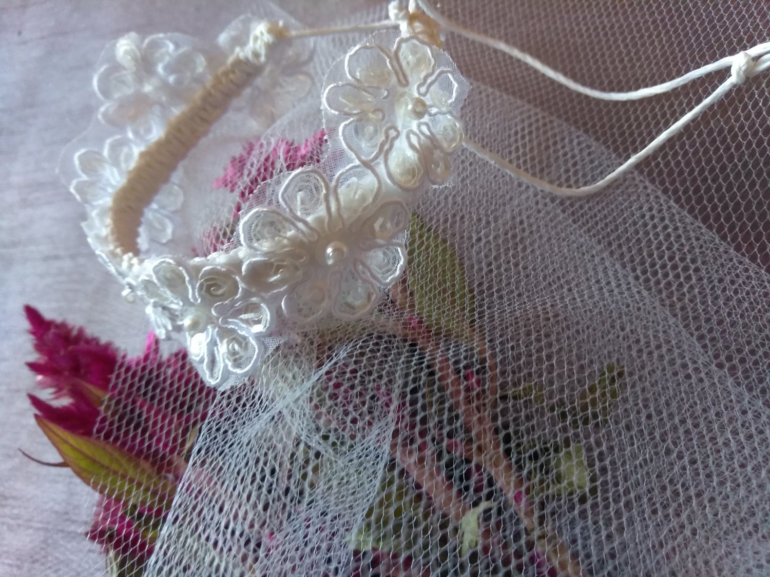 White wedding Bracelet