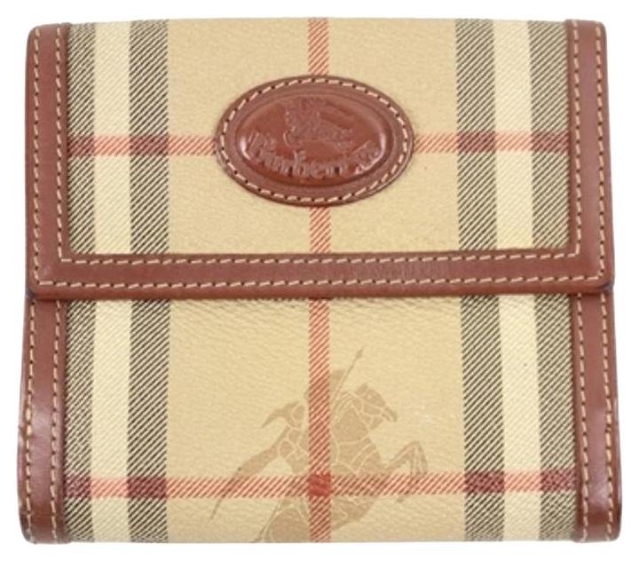 Burberry London BBSL27 Novacheck Double Snap Wallet