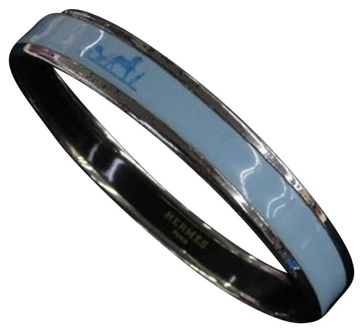Hermès Carriage Blue Bangle 210162