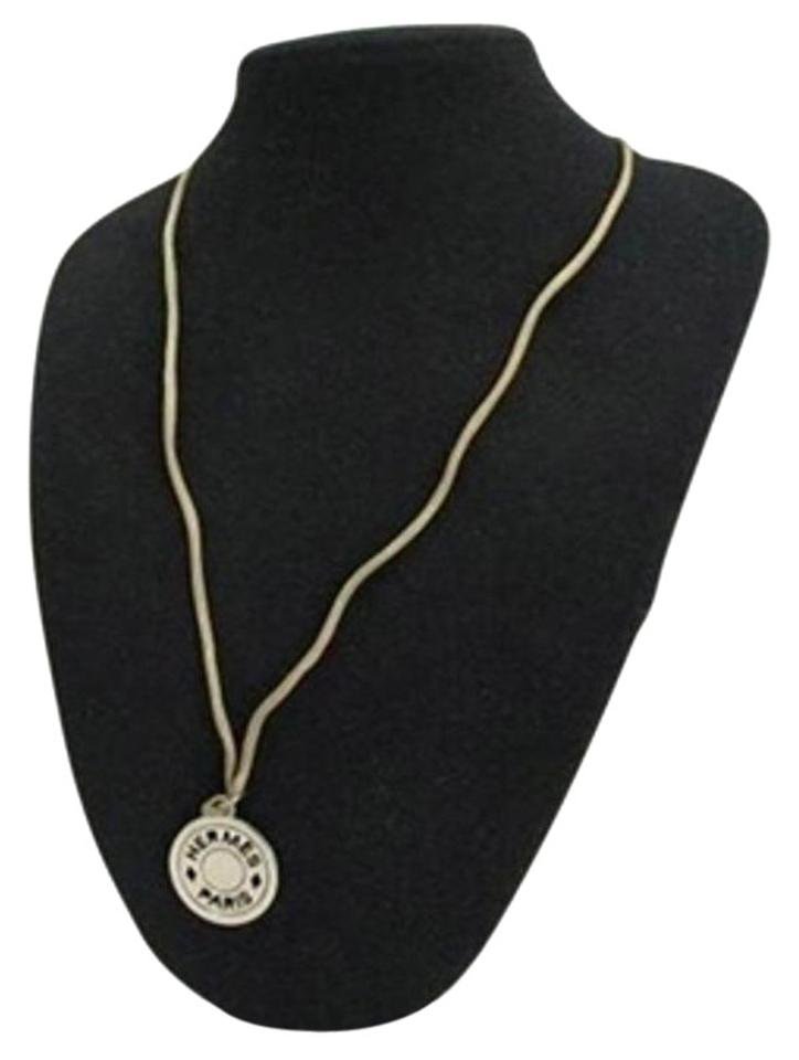 Hermès Necklace H Logo Pendant Charm HERLM33 162695
