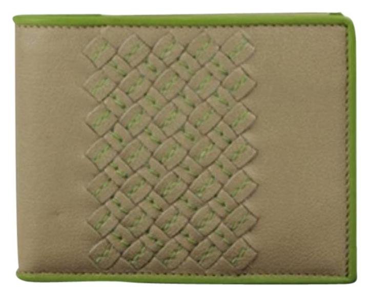Bottega Veneta BVSL04 Taupe Green Wallet