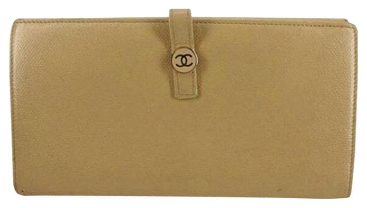 Chanel Button Line Classic Flap Continental Wallet CCFLM2