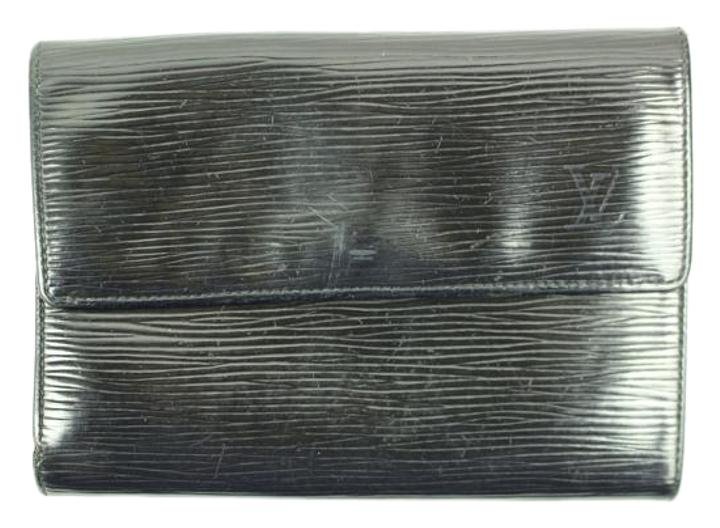 Louis Vuitton Black Epi leather Porte Tresor Etuispapie LVTL184