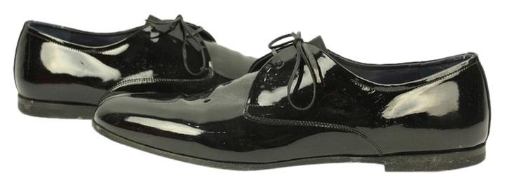 Salvatore Ferragamo Men's Patent Leather Rogan Oxfords Sfjy2 Formal Shoes