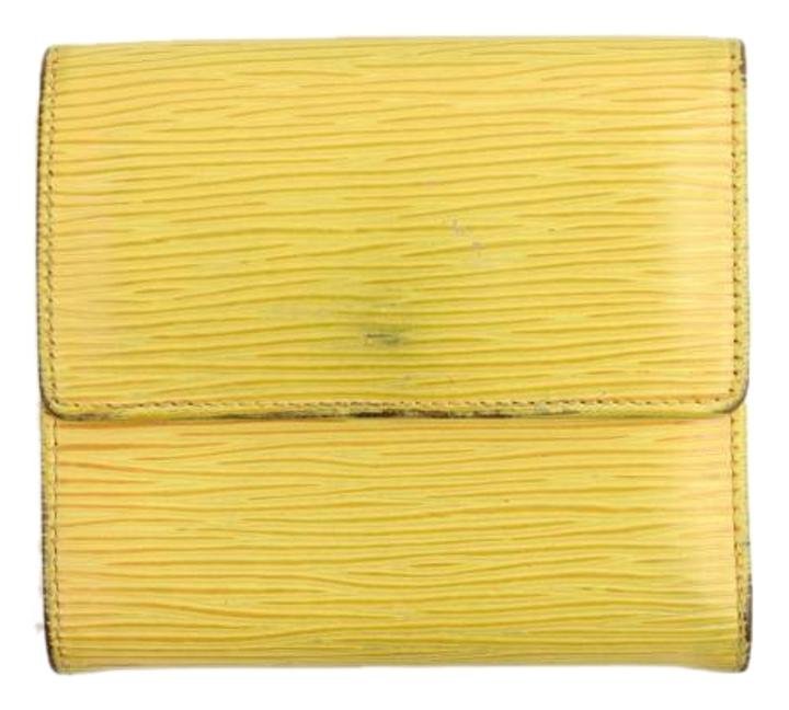 Louis Vuitton Yellow Trifold Wallet 32LVA909
