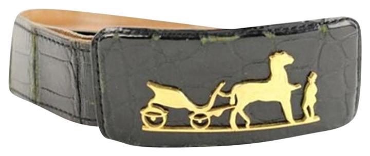 Hermès Crocodile Carriage Belt 106HERA823