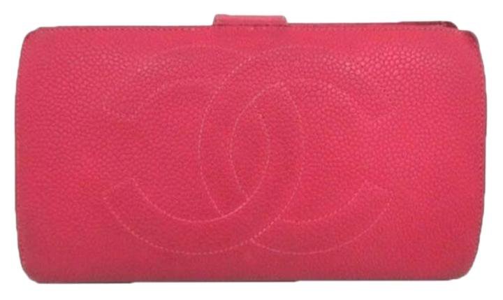 Chanel Caviar Wallet in Hot Pink 166359 CJJY9