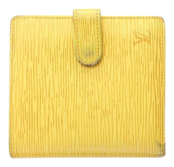 Louis Vuitton Yellow Epi Wallet 27LVA1014