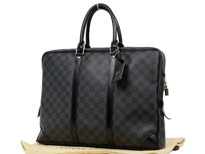 Louis Vuitton Porte Documents Voyage 211332 Damier Graphite Travel Bag
