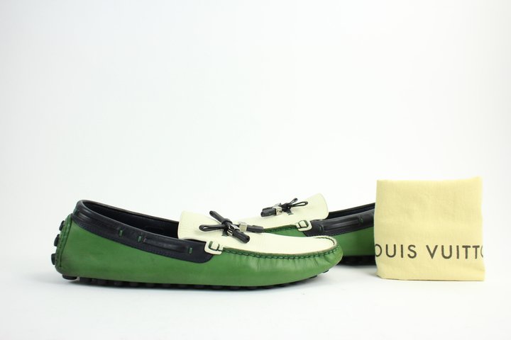 Louis Vuitton Tricolor Mocassins 42lva1216 Flats