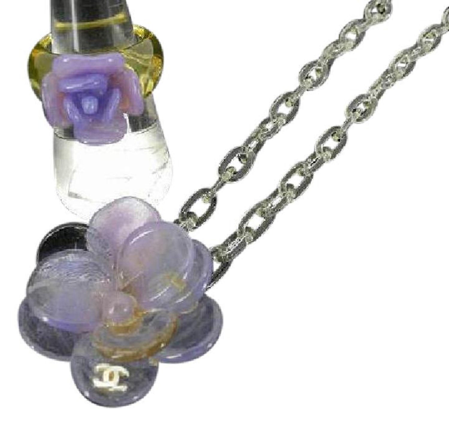 Chanel CC Camellia Ring & Necklace Set 214293