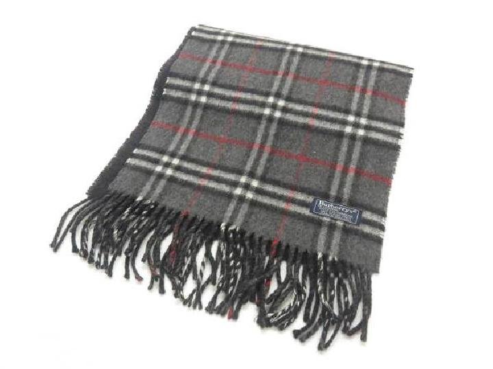 Burberry Grey Novacheck Scarf 214558