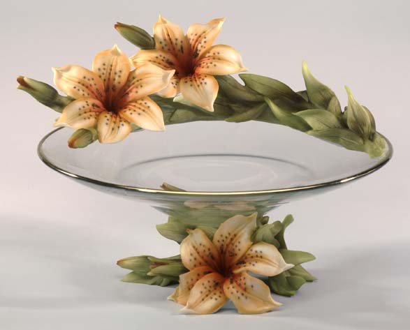 Cevik Bowl w/ Flowers