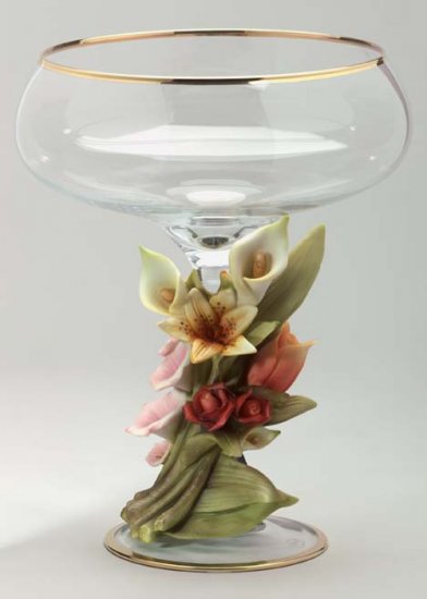 Cevik Vase w/ Flowers