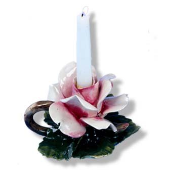 Rose Candle Holder (2 pc. min.)