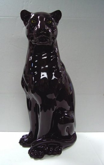 Capodimonte Sitting Black Panther