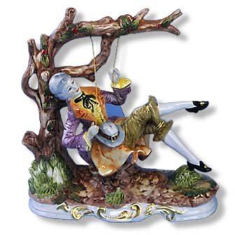 Capodimonte Man on Swing
