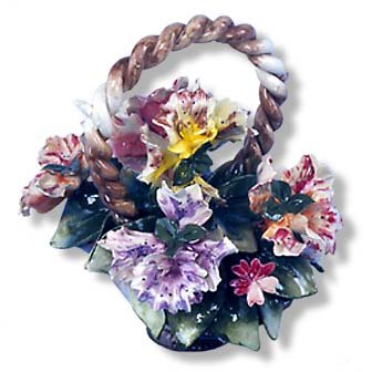 Capodimonte Orchid Basket