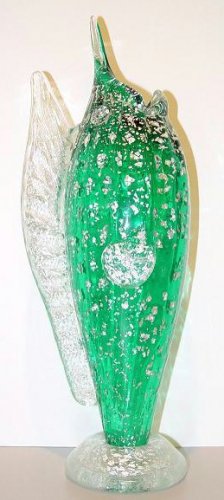 Italian Murano Swordfish Vase