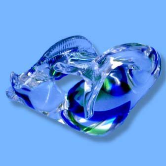 Italian Murano Swordfish Blue/Green
