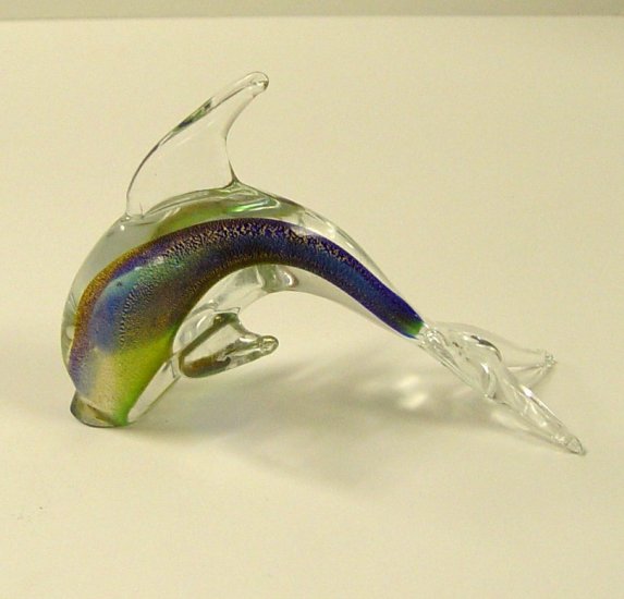 Italian Murano Multicolor Dolphin