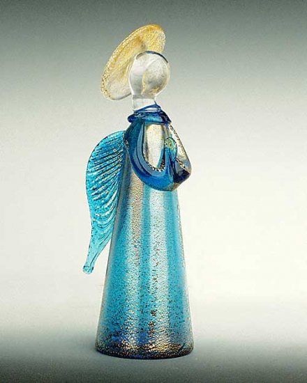 Murano Glass Angel Aqua
