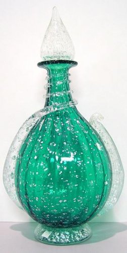 Italian Murano Green Vase