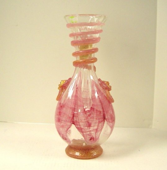 Italian Murano Large Pink Vase