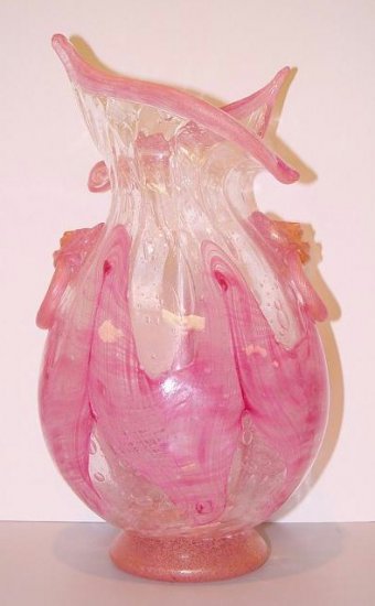 Murano Italy Pink Vase