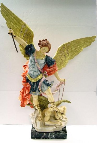 A. Santini St. Michael Statue