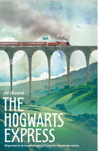 Hogwarts Express Vintage Poster # 1