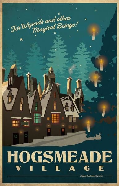 Hogsmead Vintage Poster