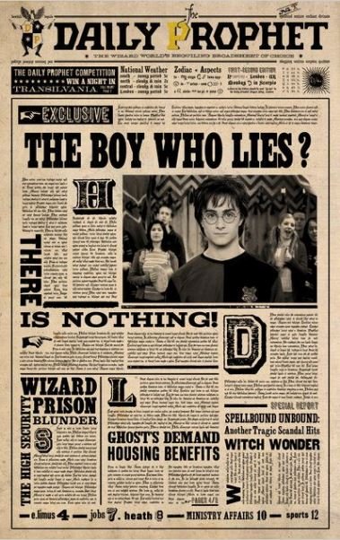 Harry Potter Daily Prophet Vintage Poster