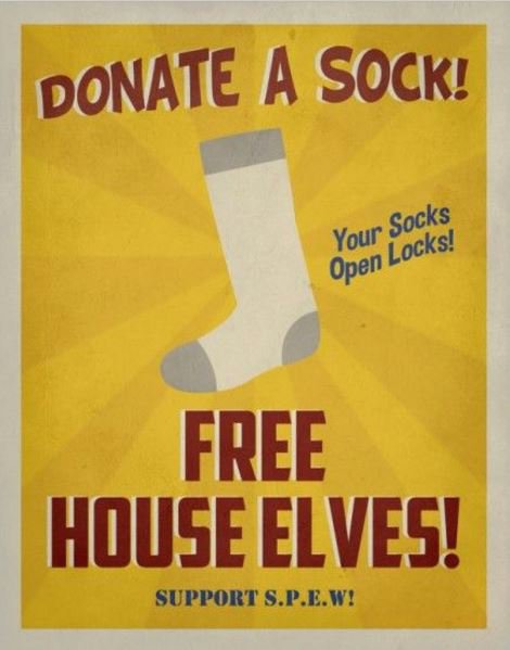 House Elves Vintage Poster