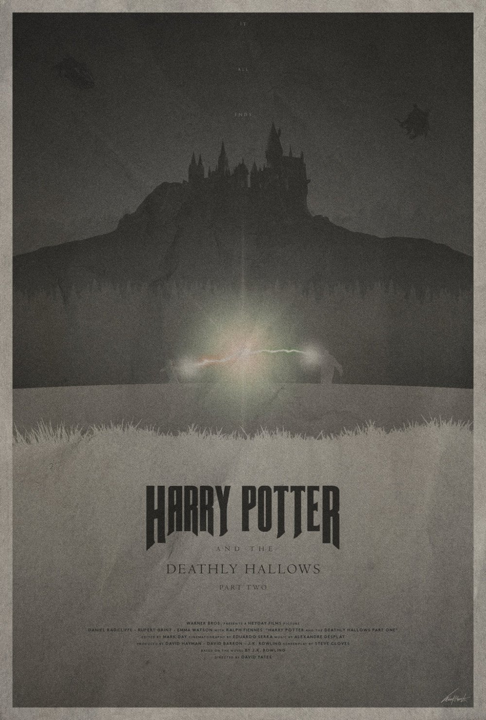 Deathly Hallows Vintage Poster # 2
