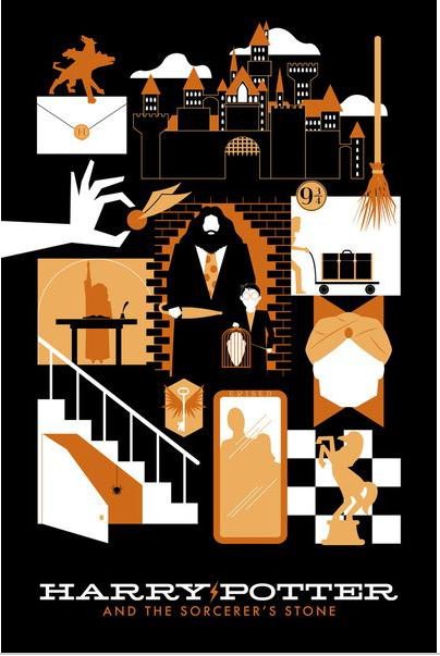 Harry Potter Retro Vintage Poster # 2