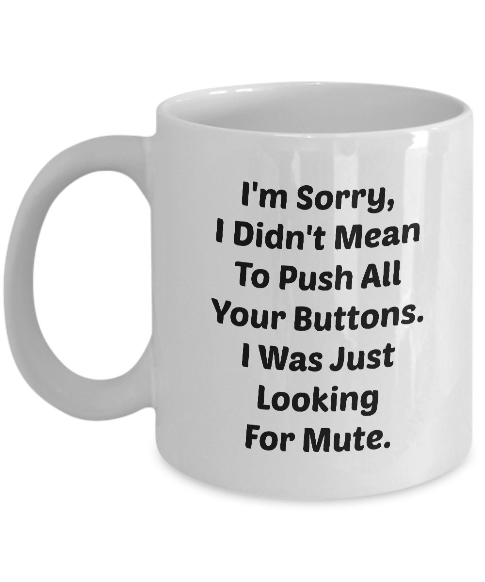 Funny LOOKING FOR MUTE 110Z Mug Novelty Ceramic Coffe Tea Cup Ideal Gift