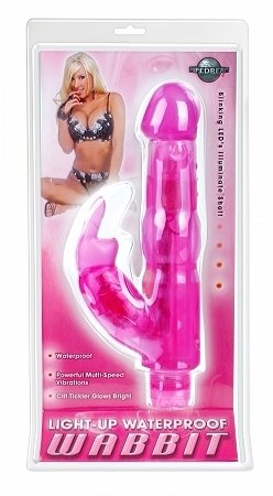 Light Up Waterproof Rabbit Vibe -Vibrator