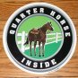 Horse trailer decal sticker 12" dia. Quarter Horse Inside