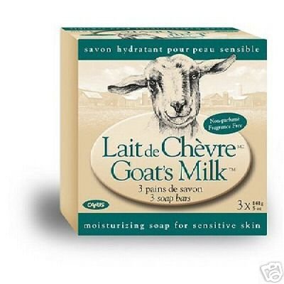 Canus Goat's Milk Fragrance Free Bar Soap 12 Bars