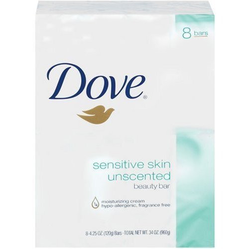 Dove Beauty Bar Sensitive Skin 2 Eight Bars Packs