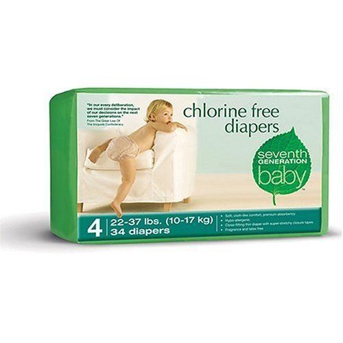 Seventh Generation Chlorine Free Diapers Stage 4 CASE