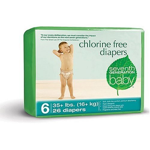 Seventh Generation Chlorine Free Diapers Stage 6 CASE