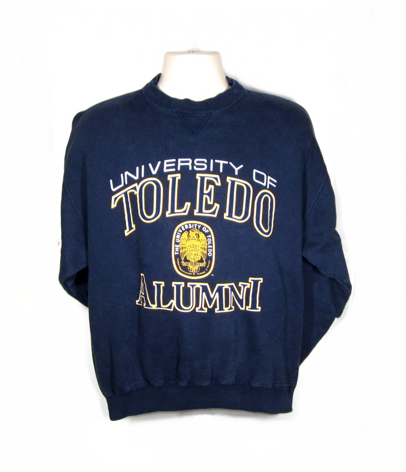 Toledo Alumni Fleece Shirt (Sweatshirt) Blue - L/S Adult Medium (M)