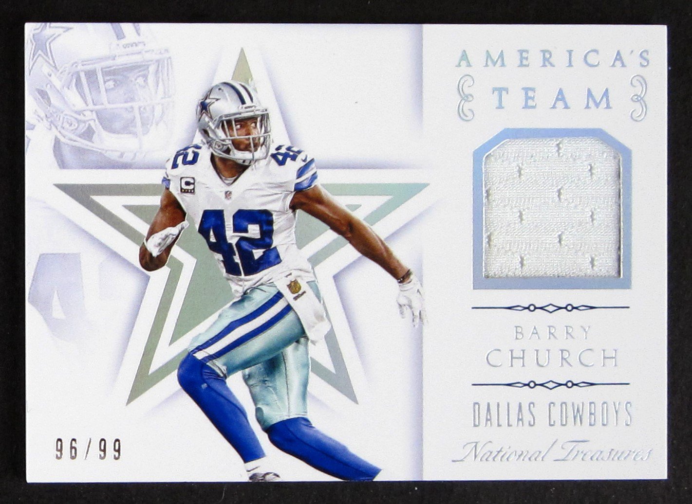 Barry Church 2015 National Treasures jersey card