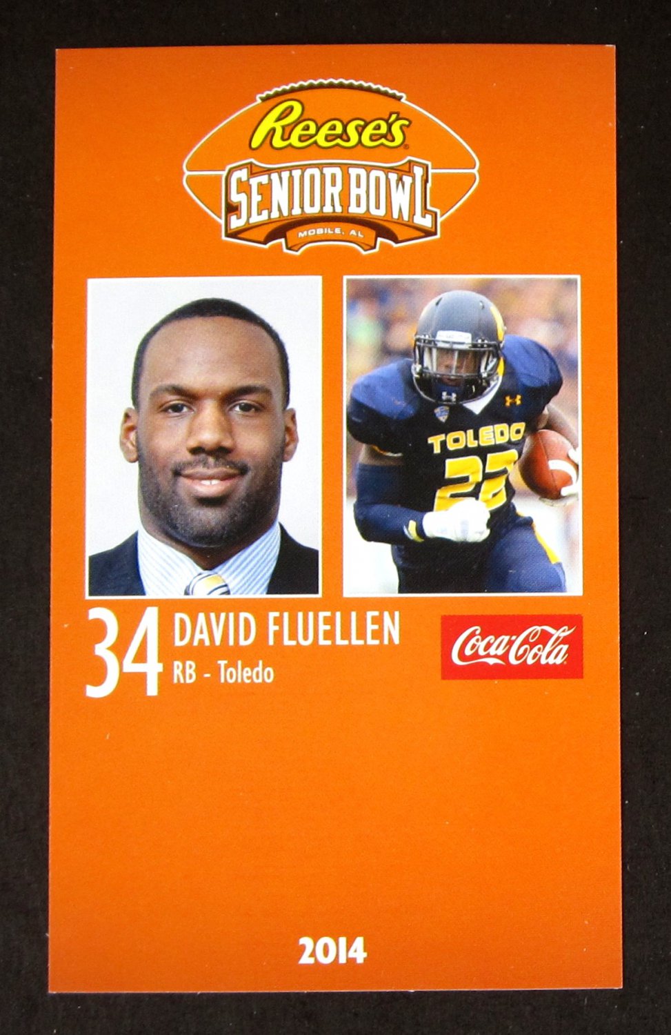 David Fluellen 2014 Senior Bowl card