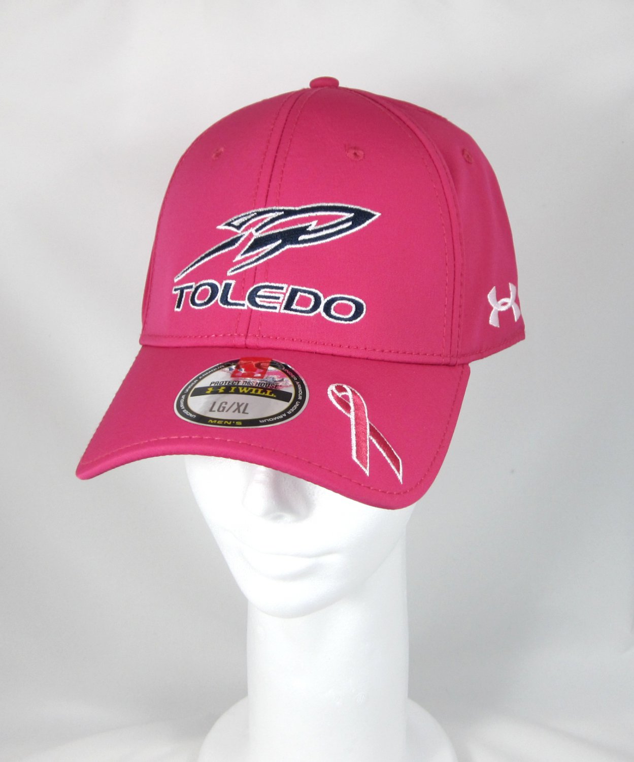 Toledo Rockets "Pink" UA Rocket Logo Cap - Fitted LG/XL